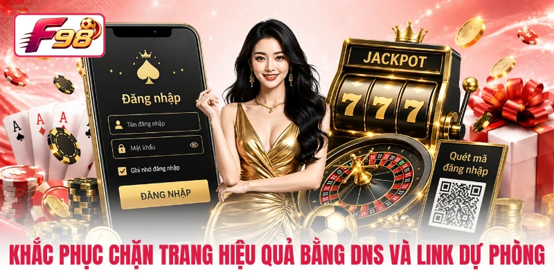Khắc phục chặn trang hiệu quả bằng DNS và link dự phòng